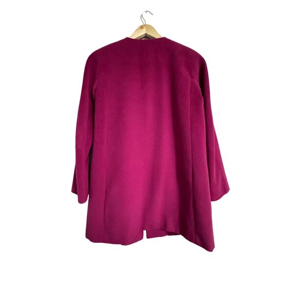 Laudrew Magenta Mid-Length Swing Coat Size 6 - Picture 2 of 13